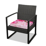 Peony And Rose Print Outdoor Seat Cushion Cover