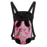 Peony And Rose Print Pet Carrier Backpack