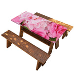 Peony And Rose Print Picnic Table Cover