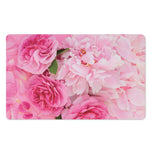 Peony And Rose Print Polyester Doormat