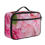 Peony And Rose Print Portable Lunch Bag