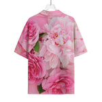Peony And Rose Print Rayon Hawaiian Shirt