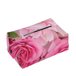 Peony And Rose Print Rectangle Tissue Box Cover
