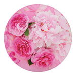 Peony And Rose Print Round Blanket