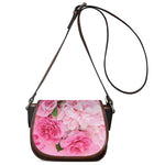 Peony And Rose Print Saddle Bag