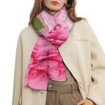 Peony And Rose Print Scarf