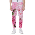 Peony And Rose Print Joggers