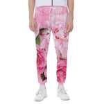 Peony And Rose Print Scuba Joggers
