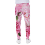 Peony And Rose Print Scuba Joggers
