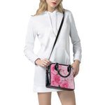 Peony And Rose Print Shoulder Handbag