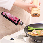 Peony And Rose Print Skillet Handle Cover