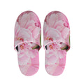 Peony And Rose Print Slippers