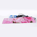 Peony And Rose Print Sports Towel