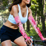 Peony And Rose Print Sun Protection Arm Sleeves