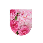 Peony And Rose Print Toilet Lid Cover