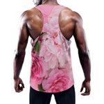 Peony And Rose Print Training Tank Top