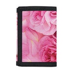 Peony And Rose Print Trifold Wallet