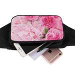 Peony And Rose Print Waist Bag