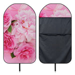 Peony And Rose Print Waterproof Car Seat Cover
