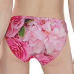Peony And Rose Print Women's Panties