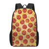 Pepperoni Pizza Print 17 Inch Backpack