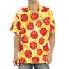 Pepperoni Pizza Print Aloha Shirt