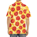 Pepperoni Pizza Print Aloha Shirt