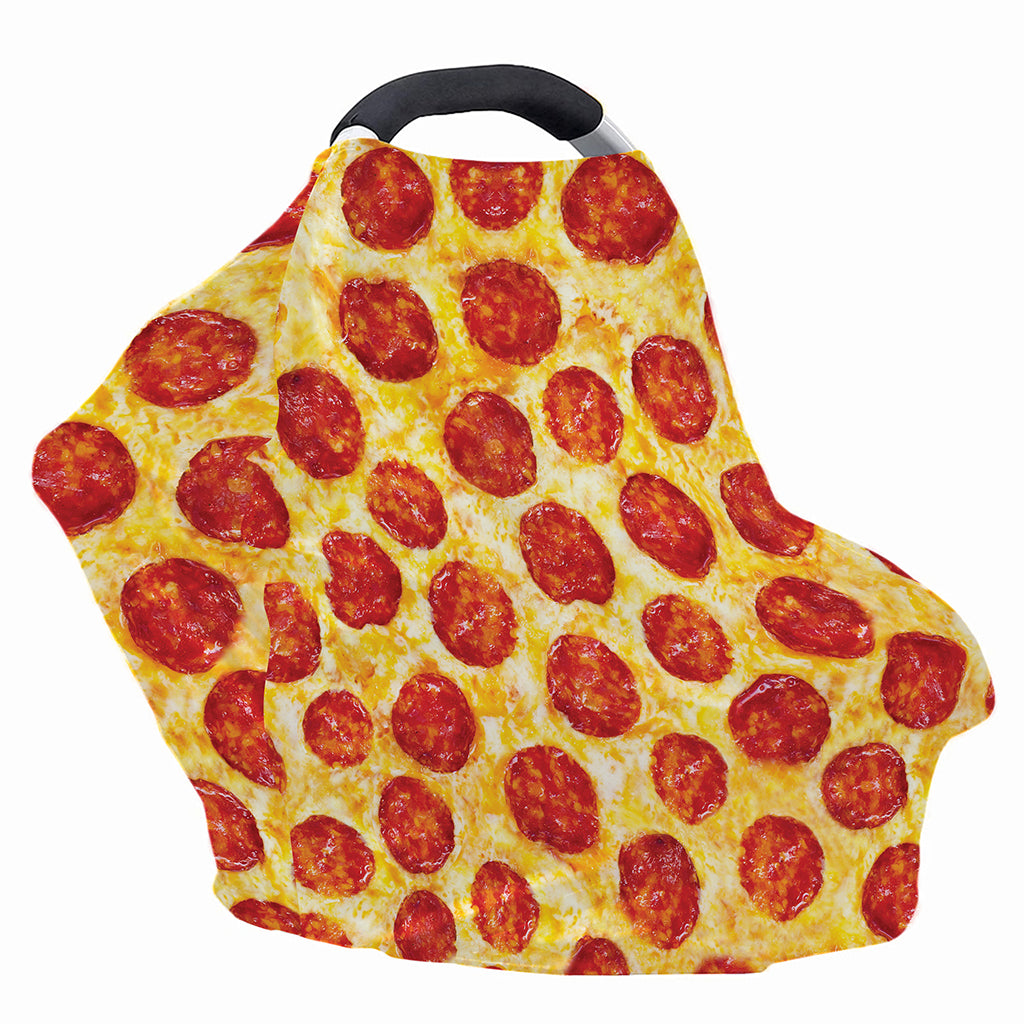 Pepperoni Pizza Print Baby Seat Cover