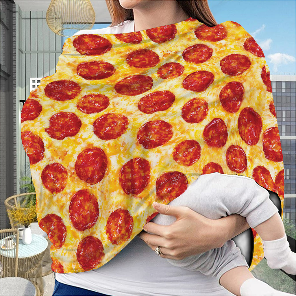 Pepperoni Pizza Print Baby Seat Cover