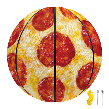 Pepperoni Pizza Print Basketball
