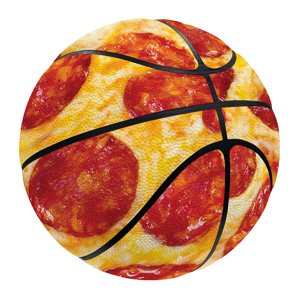 Pepperoni Pizza Print Basketball