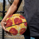 Pepperoni Pizza Print Basketball