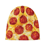 Pepperoni Pizza Print Beanie