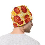 Pepperoni Pizza Print Beanie