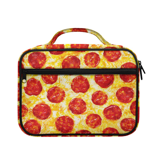 Pepperoni Pizza Print Briefcase Bible Bag