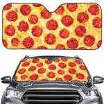 Pepperoni Pizza Print Car Windshield Sun Shade