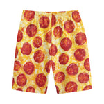 Pepperoni Pizza Print Cotton Shorts