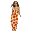 Pepperoni Pizza Print Cross Back Cami Dress