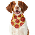 Pepperoni Pizza Print Dog Bandana