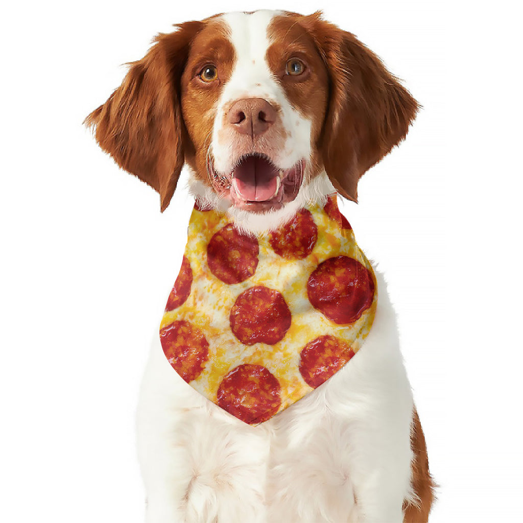 Pepperoni Pizza Print Dog Bandana