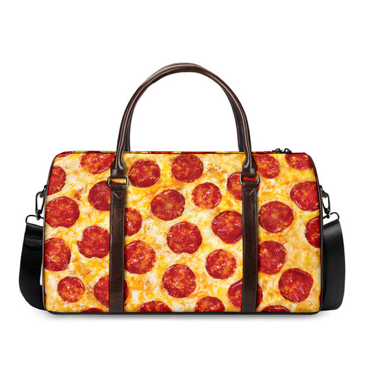 Pepperoni Pizza Print Duffle Bag