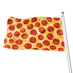 Pepperoni Pizza Print Flag