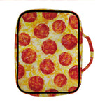 Pepperoni Pizza Print Front Pocket Bible Bag