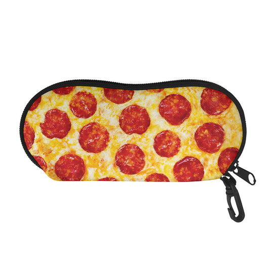 Pepperoni Pizza Print Glasses Case