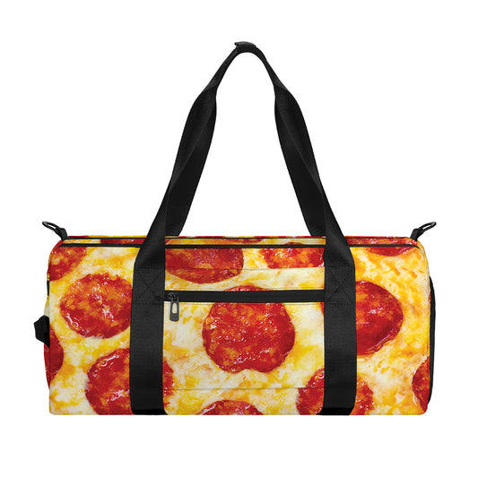 Pepperoni Pizza Print Gym Bag