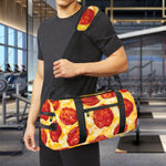Pepperoni Pizza Print Gym Bag