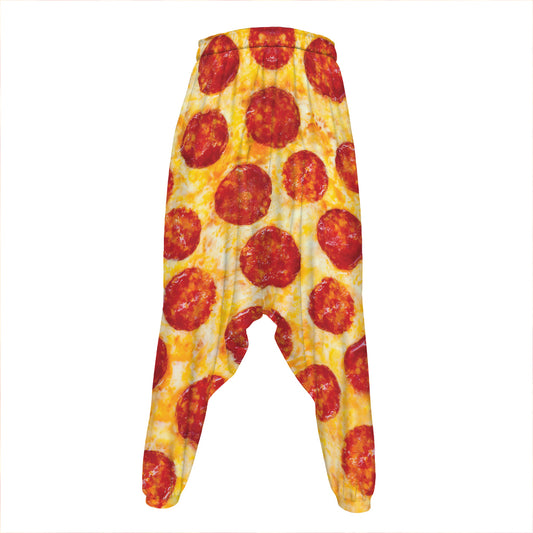 Pepperoni Pizza Print Hammer Pants