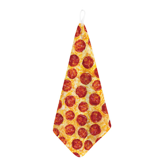 Pepperoni Pizza Print Hand Towel