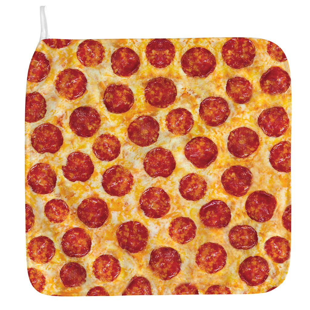 Pepperoni Pizza Print Hand Towel