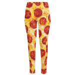 Pepperoni Pizza Print High-Waisted Pocket Leggings
